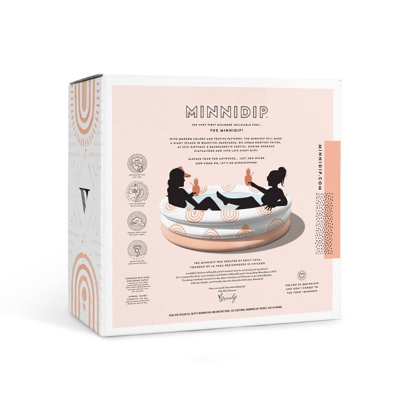 Minnidip Terracotta Stripe Kiddie Pool