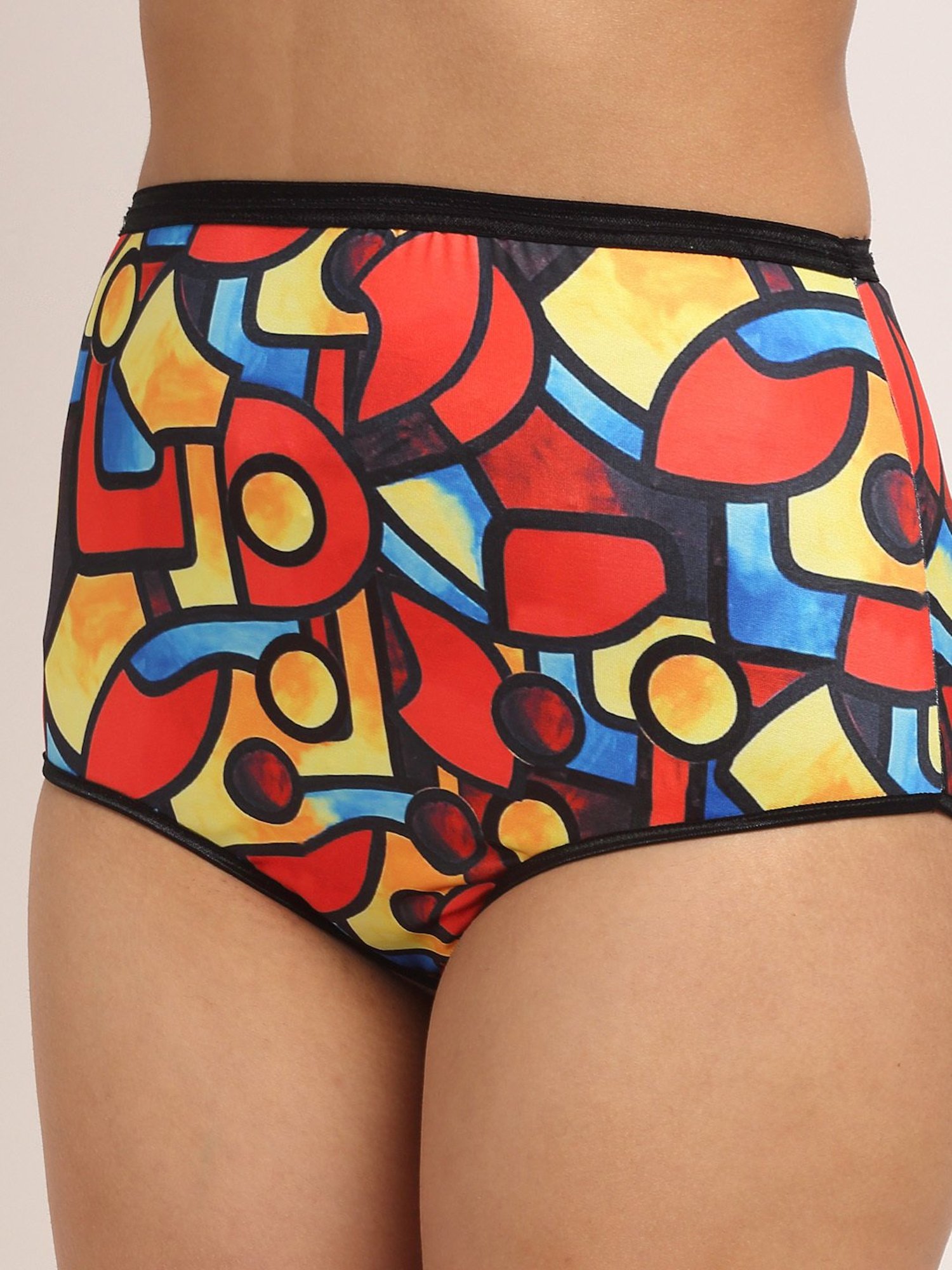 Erotissch Red & Yellow Printed Bikini Set
