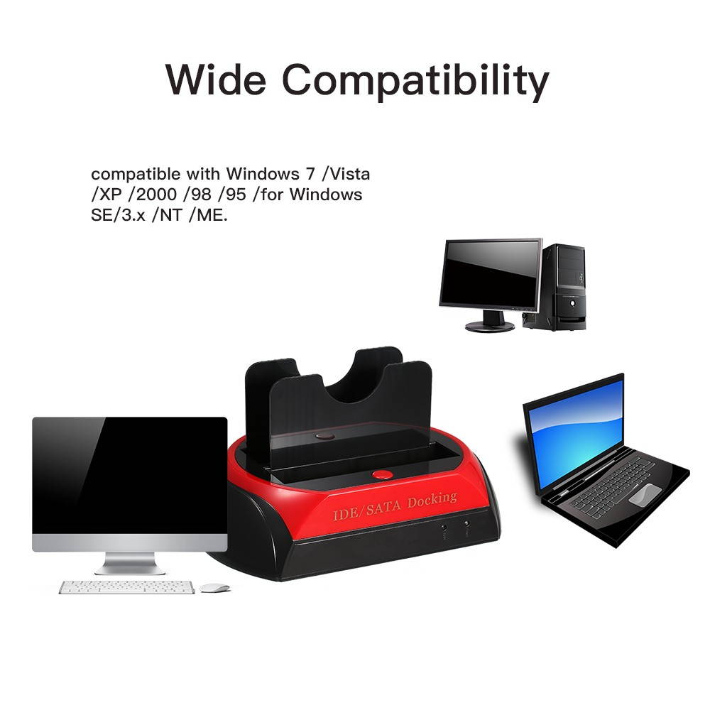 HDD Docking Station Dual Hard Disk Drive Docking Station Base