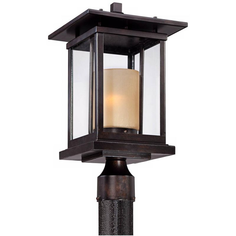 1 Light Outdoor Post Mount Black - Aurora Lighting