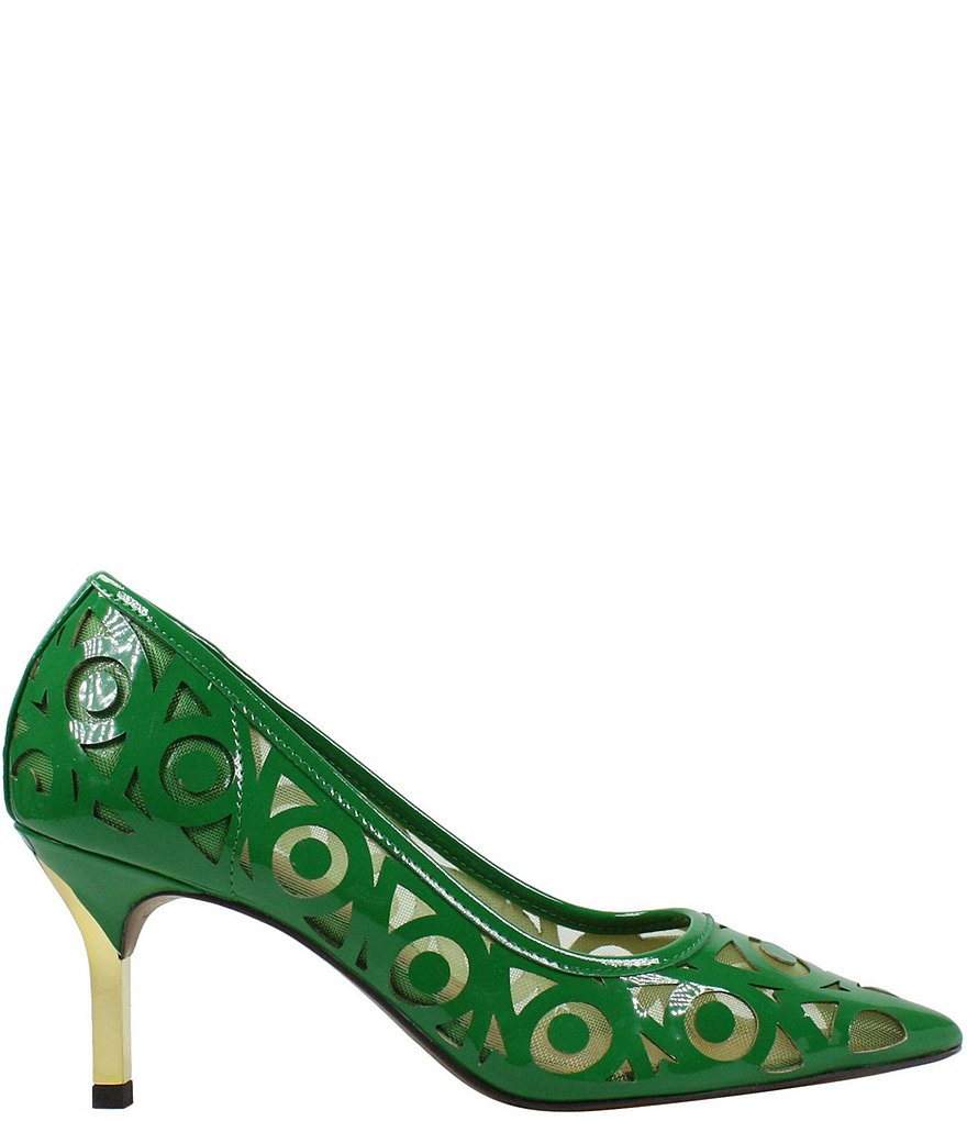 J. Renee Jameena Patent Laser Cut Pumps