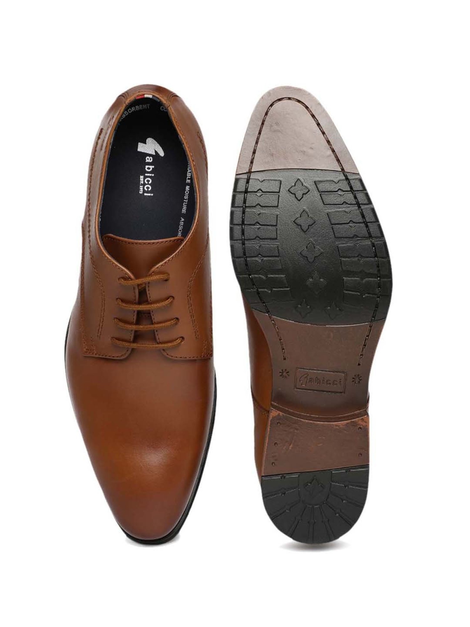 Gabicci Men's Tan Derby Shoes