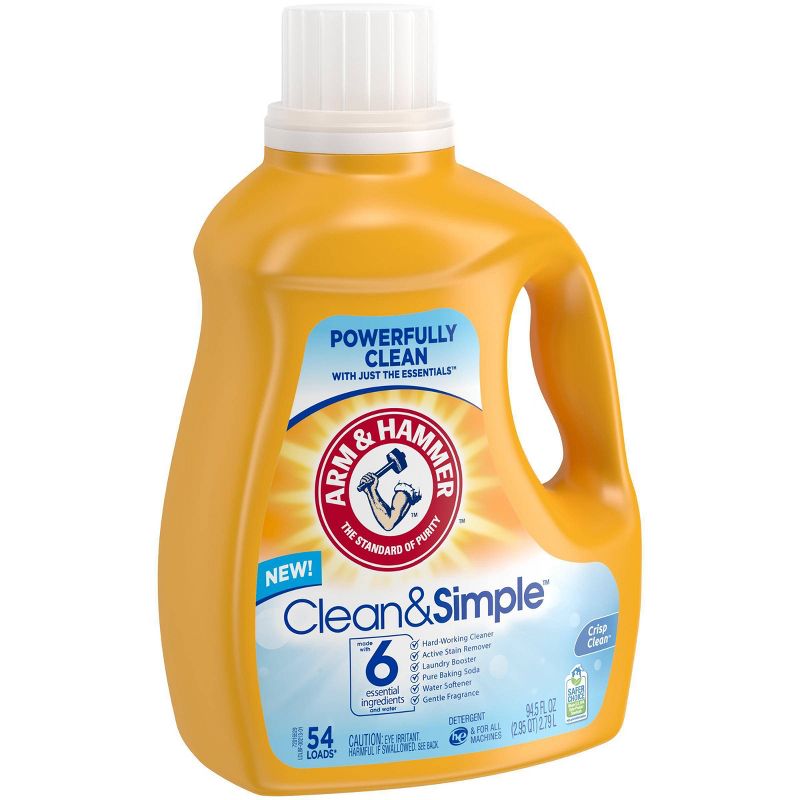 Arm & Hammer Clean & Simple Liquid Laundry Detergent - 94.5 fl oz