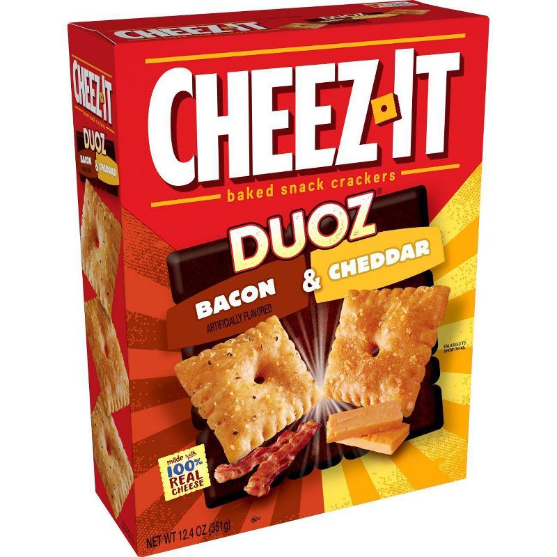 Cheez-It Duoz Bacon & Cheddar Baked Snack Crackers 12.4oz