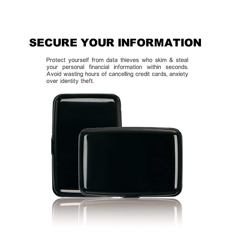 Credit Card Protector RFID Blocking Aluminum 7 Slots RFID Wallets for Women Men Business Card Holders for ID Credit Cards