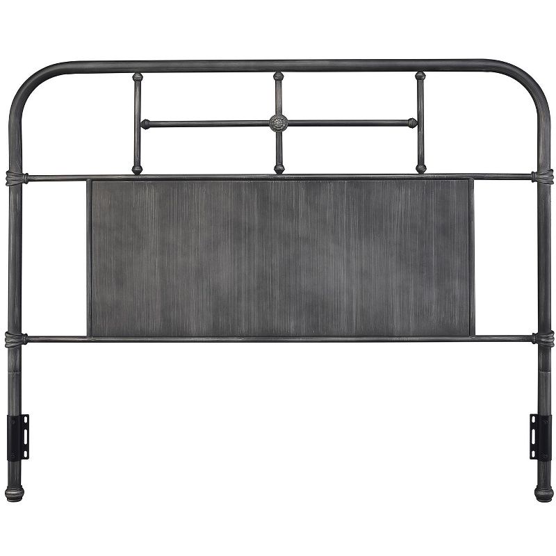 Glenwillow Home Coeburn Metal Headboard in Antique Black, Twin Size