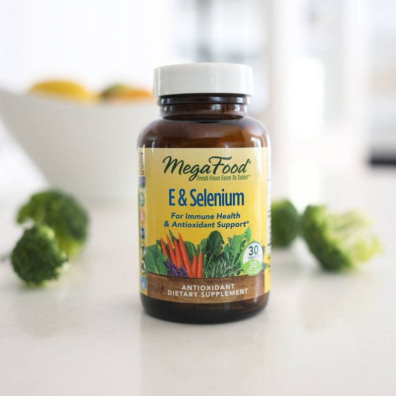 MegaFood E & Selenium Supplement - 30ct