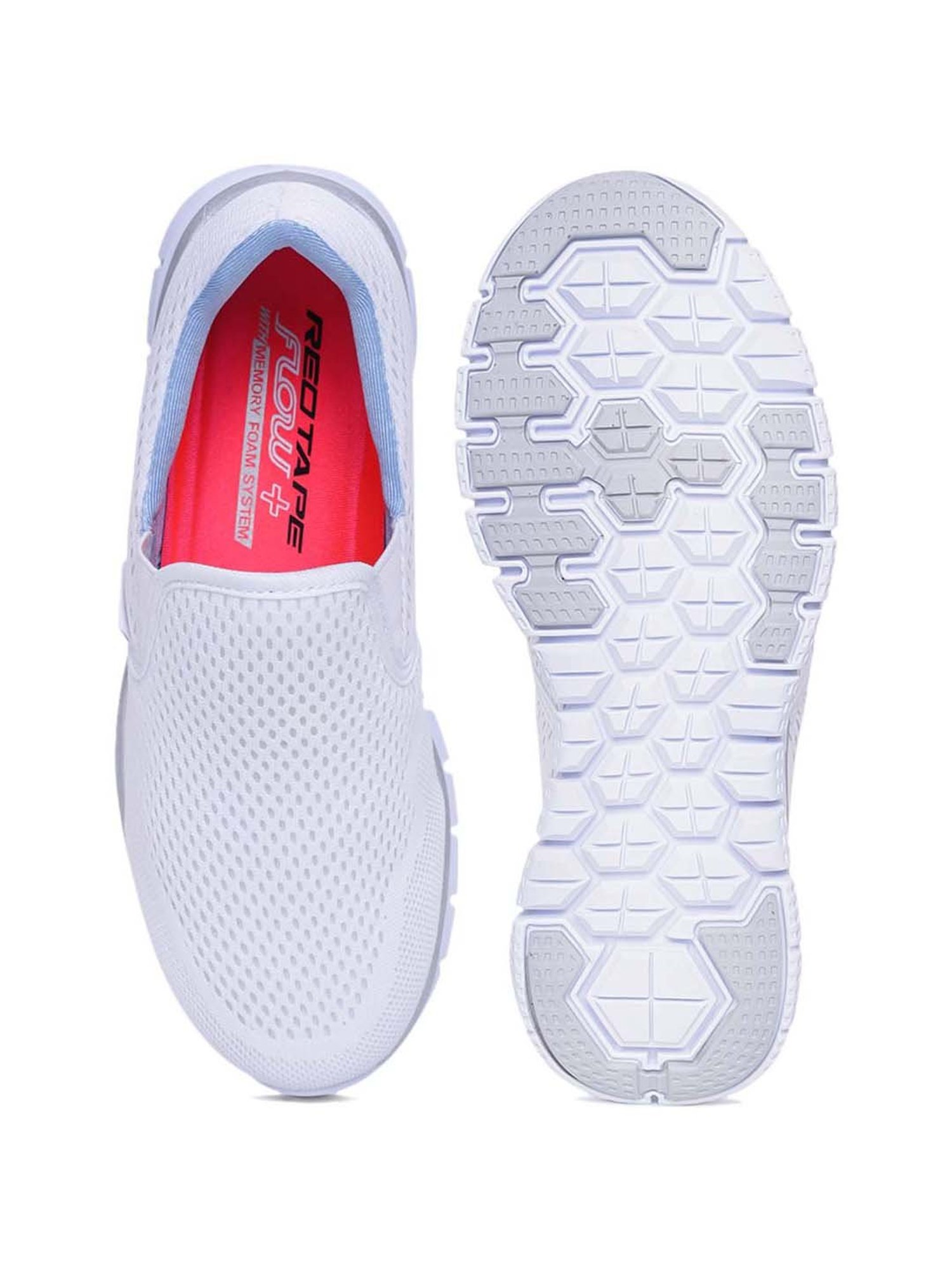 Red Tape Women's White Walking Shoes