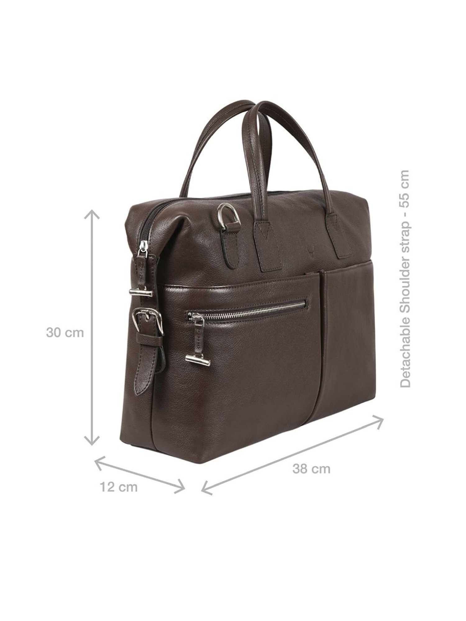 Hidesign Akasaka 02 Large Unisex Briefcase - Brown