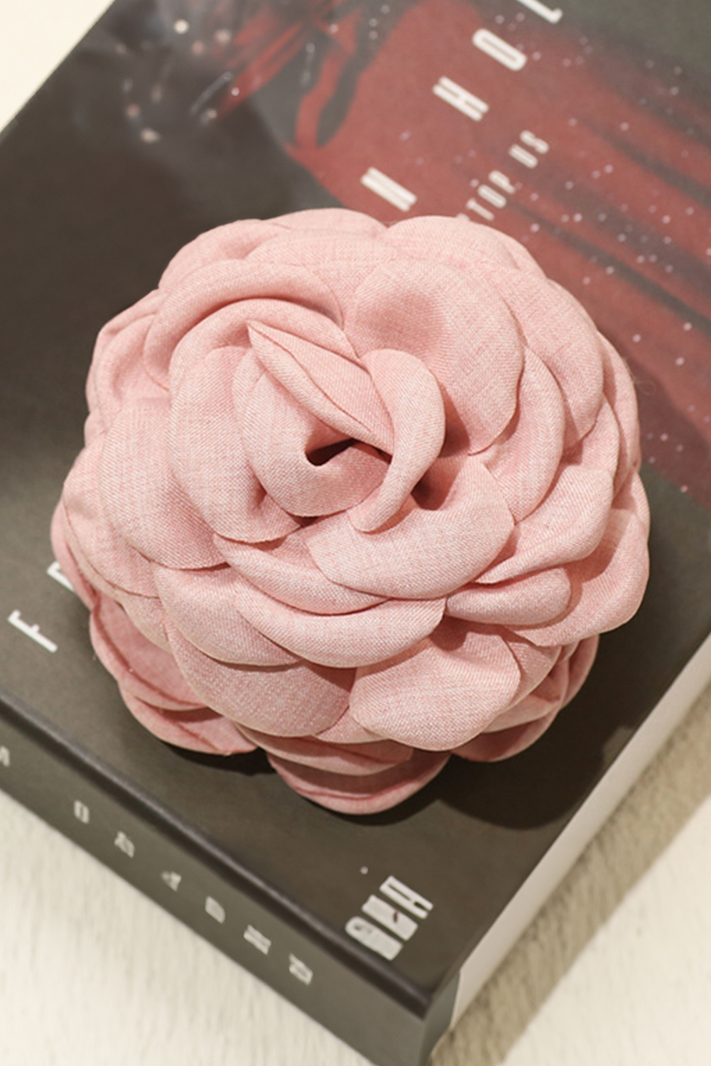 Rosy Flower Hair Claw Clip