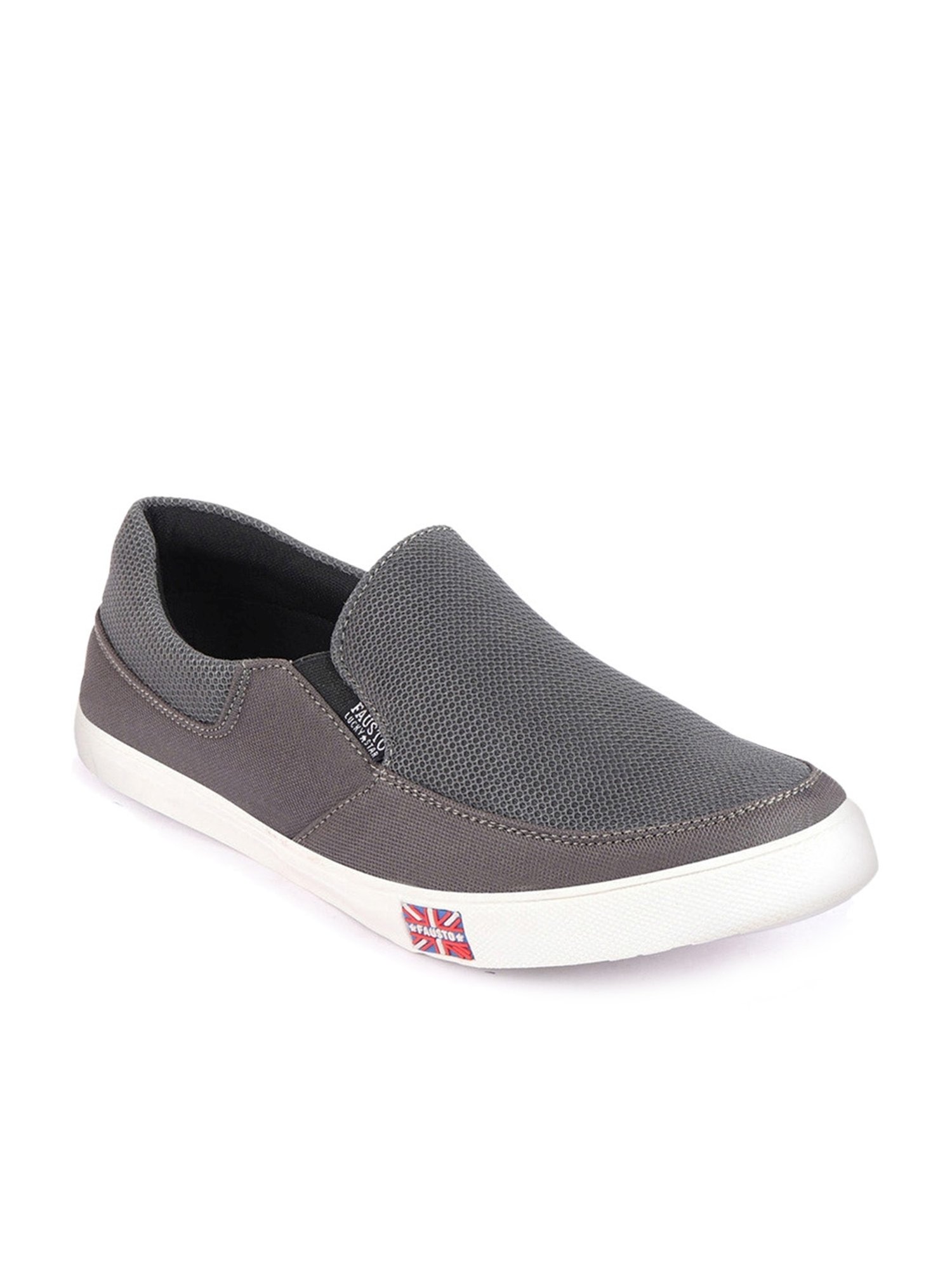 Fausto Men's Grey Casual Loafers