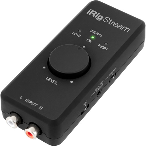 IK Multimedia iRig Stream 2-Channel Audio Interface for Mobile Devices - IPIRIGSTREAM