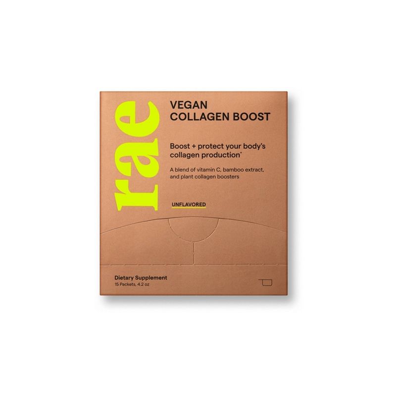 Rae Vegan Collagen Boost Powder Sachets - Unflavored - 15pk