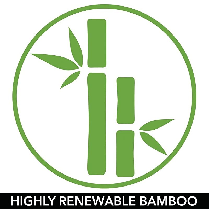 Bamboo Kitchen Cabinet amp Fridge Drawer Organizer Tray Storage Bin for Cutlery Serving Spoons Cooking Utensils Gadgets 2 Pack Natural Wood Finish