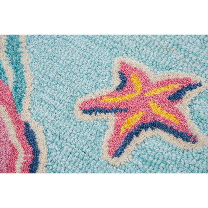 2'6"X4' Tufted Turtle Accent Rug Blue - Rizzy Home