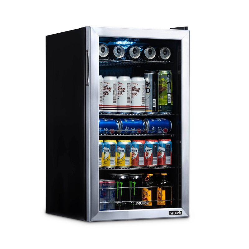 NewAir 126-Can Beverage Cooler - AB-1200 - Stainless Steel