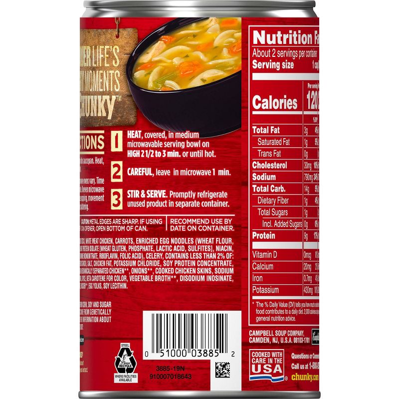 Campbell's Chunky Classic Chicken Noodle Soup 18.6oz