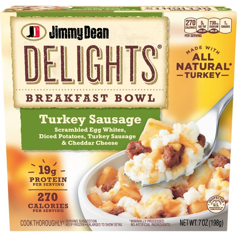 Jimmy Dean Delights Frozen Turkey Sausage Breakfast Bowl - 7oz