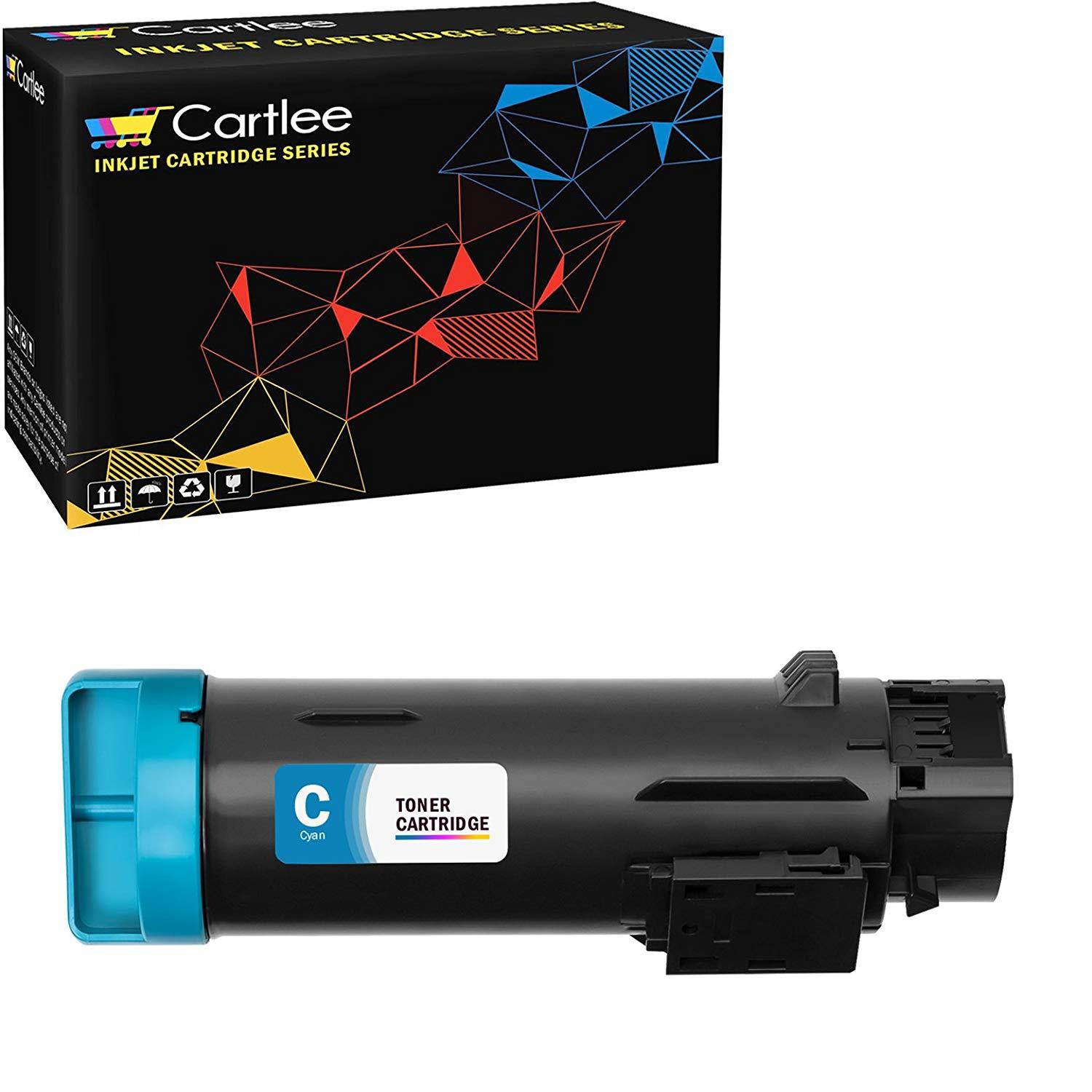 Cartlee Set of 4 Compatible High Yield Laser Toner Cartridges for Xerox Phaser 6510 6510/dni 6510/dn 6510/n Workcentre 6515 6515/dni 6515/dn 6515/n Printer (1 Black, 1 Cyan, 1 Magenta, 1 Yellow)