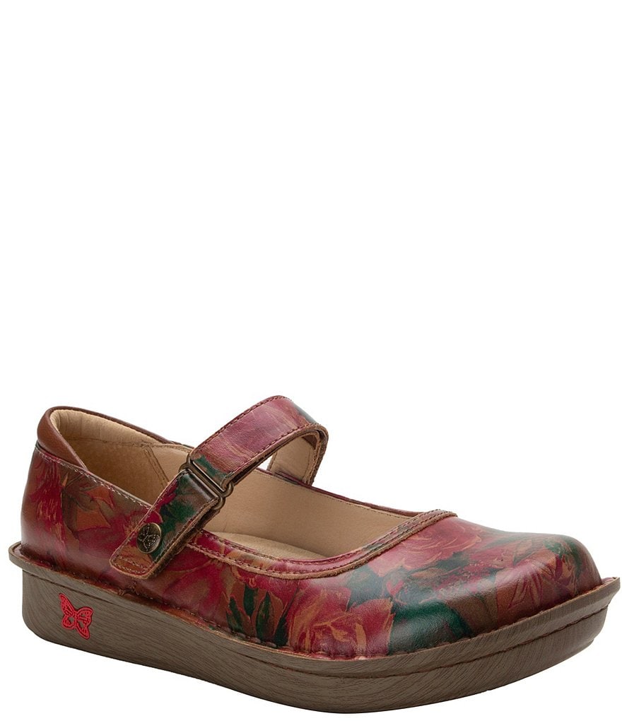 Alegria Belle Southwest Romance Printed Leather Mary Janes