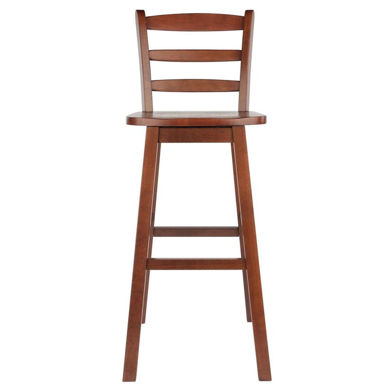 Scalera Ladder Back Swivel Seat Barstool Walnut - Winsome