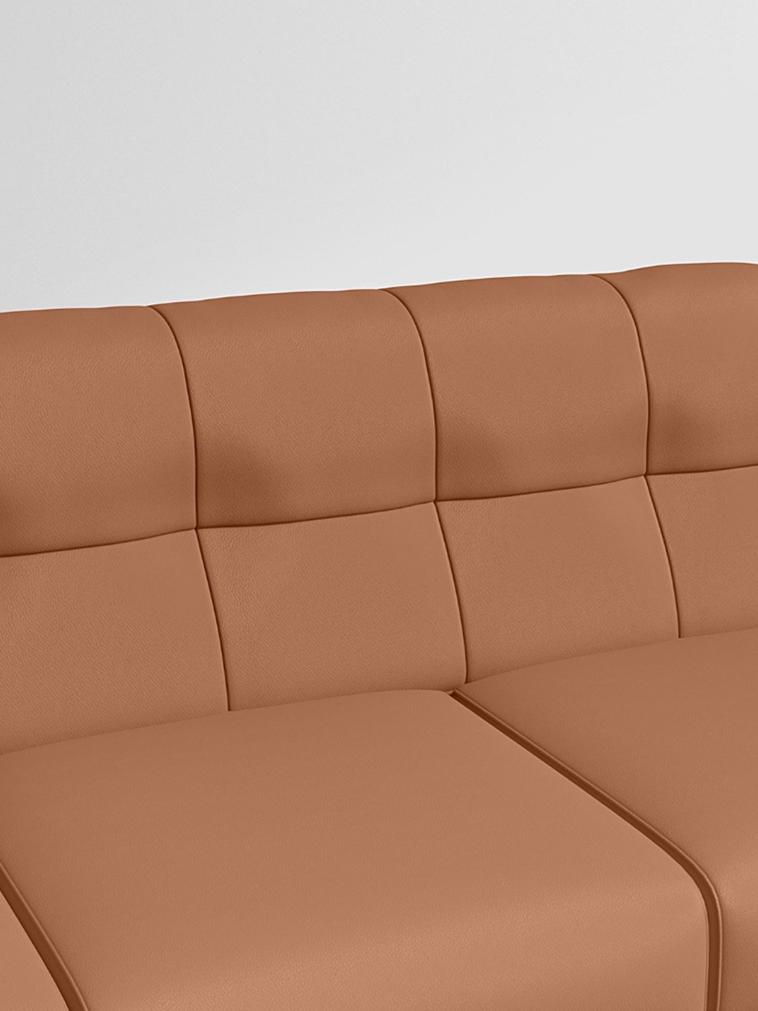 Godrej Interio Orbit L Shape Beige Pinewood 5 Seater LH Sofa