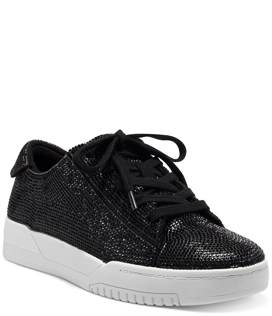 Jessica Simpson Silesta Rhinestone Lace-Up Sneakers