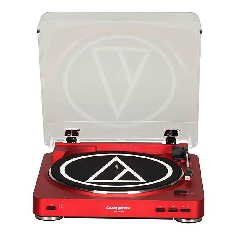 AT-LP60-BT Automatic Bluetooth Belt-Drive Stereo Turntable - Red