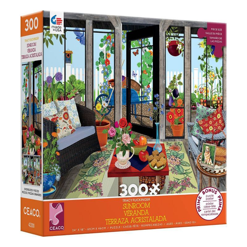 Ceaco Tracy Flickinger: Sunroom Jigsaw Puzzle - 300pc