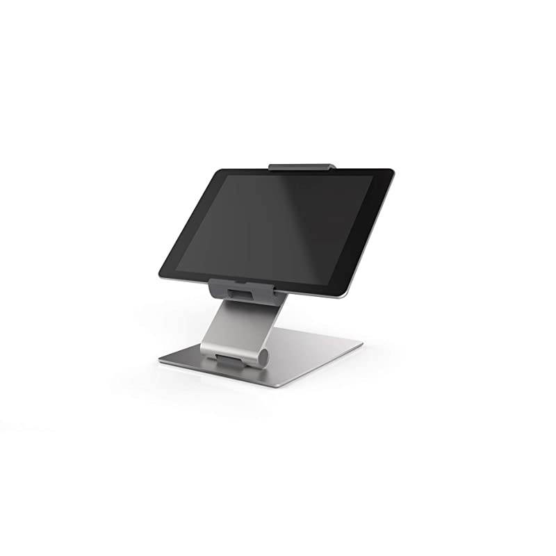Tablet Holder Desk Stand 713 Inches 360 Degrees Rotation with AntiTheft Device SilverCharcoal 893023