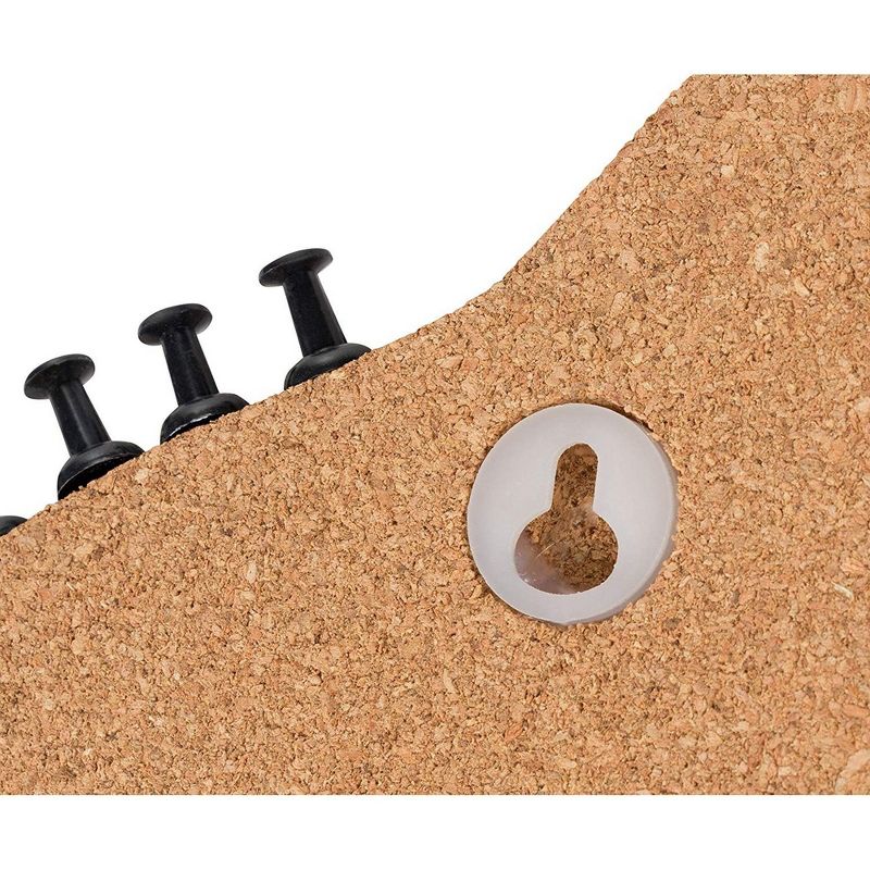 Universal Cork/Dry Erase Board, Melamine, 24 x 18, Black/Gray Aluminum/Plastic Frame