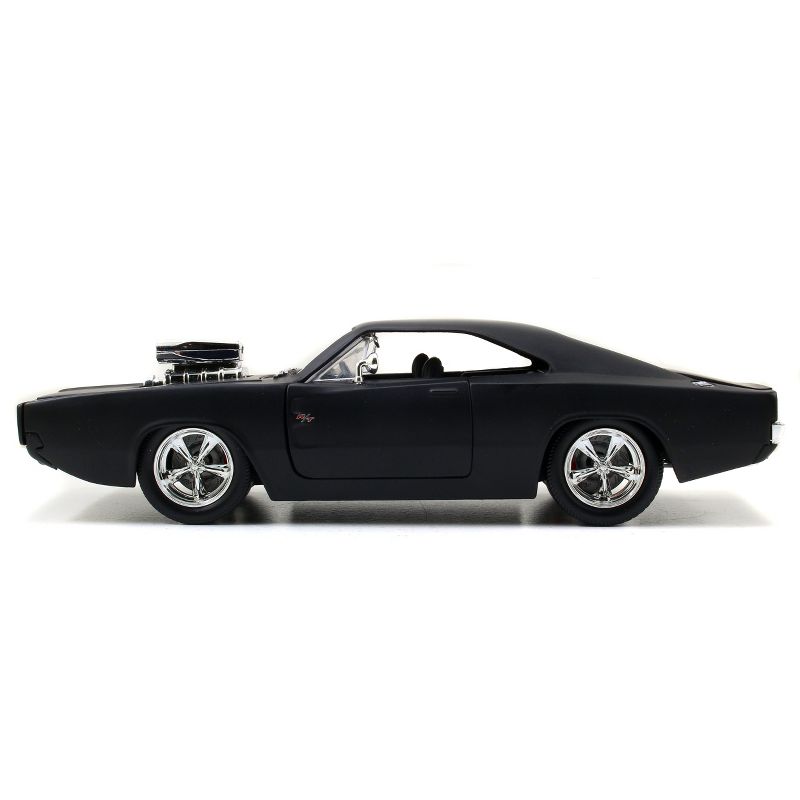 Jada Toys Fast & Furious 1970 Dodge Charger R/T Die-Cast Vehicle 1:24 Scale Primer Black