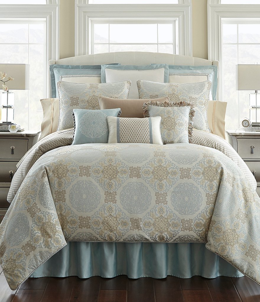 Waterford Jonet Fringed Medallion Square Pillow