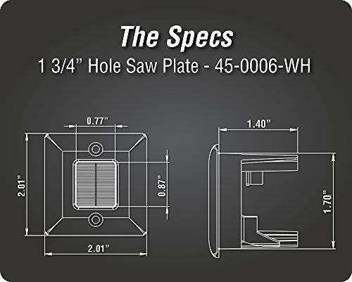 Datacomm 45-0006-WH Hole Saw Plate