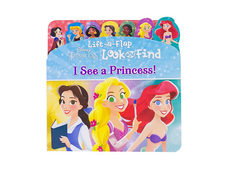 Disney Princess - I See a Princess! Lift-a-Flap Look and Find Book - by Phoenix (Board Book)