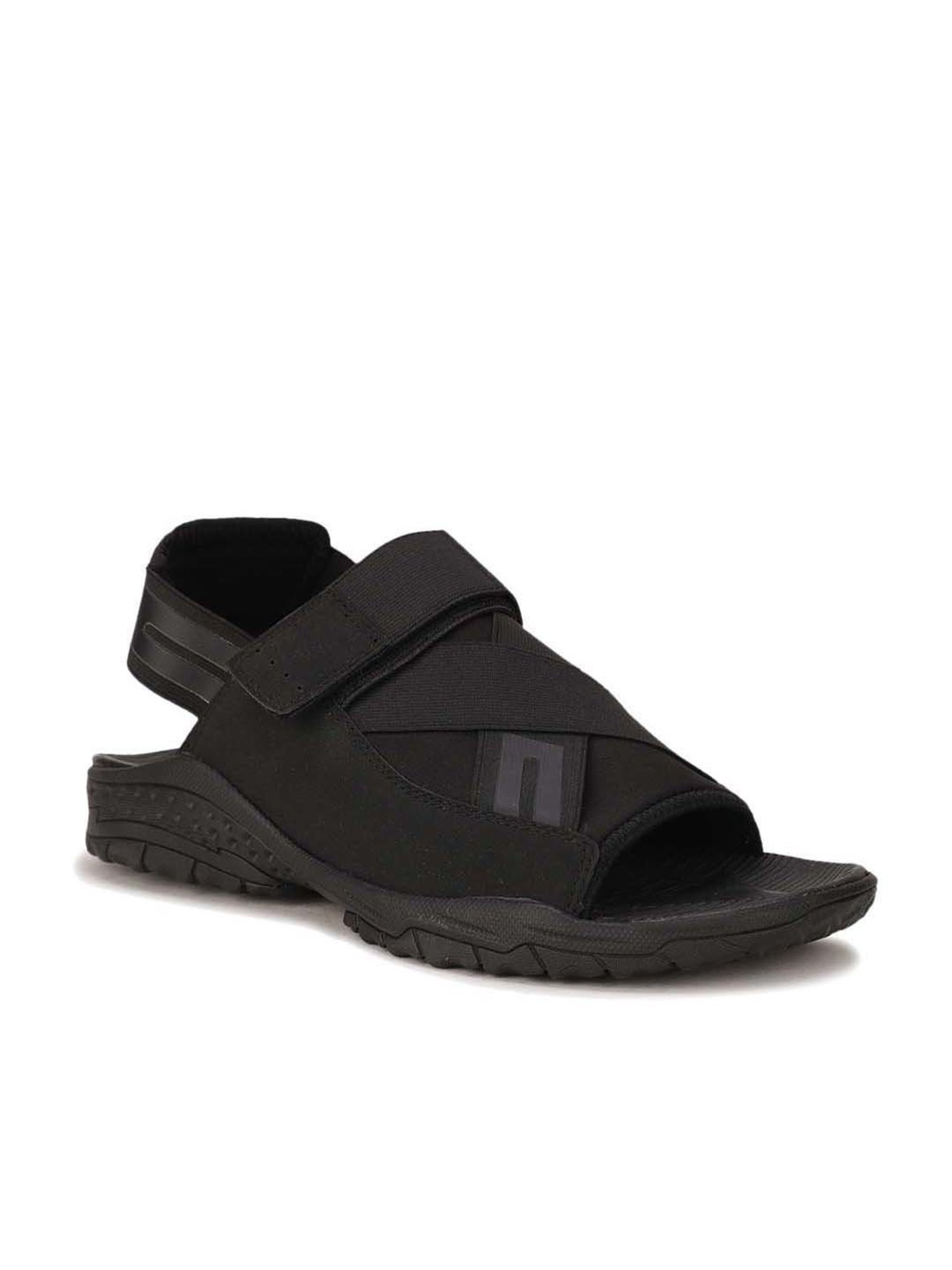 Power by Bata Men's Pitch Black Ankle Strap Sandals