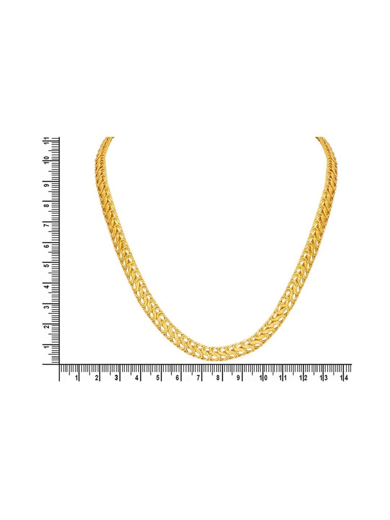 Waman Hari Pethe Jewellers BIS Hallmark 22k Yellow Gold Chain