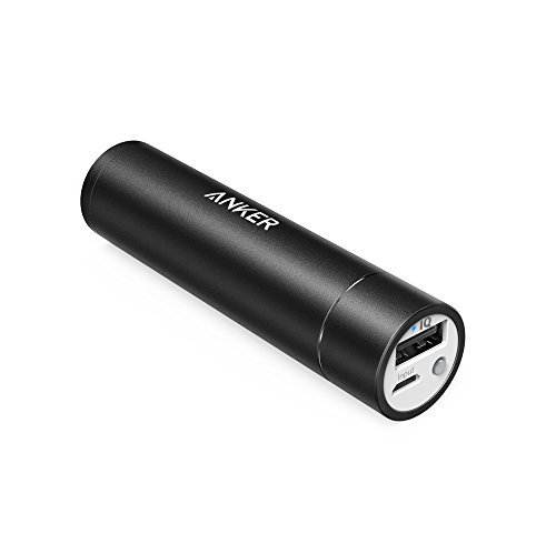 Power Bank, Premium Aluminum PowerCore+ mini, 3350mAh Lipstick-Sized Portable Charger (3rd Generation,  High Performance ), One of the Most Compact External Batteries, Powerful chargers -- New , Black