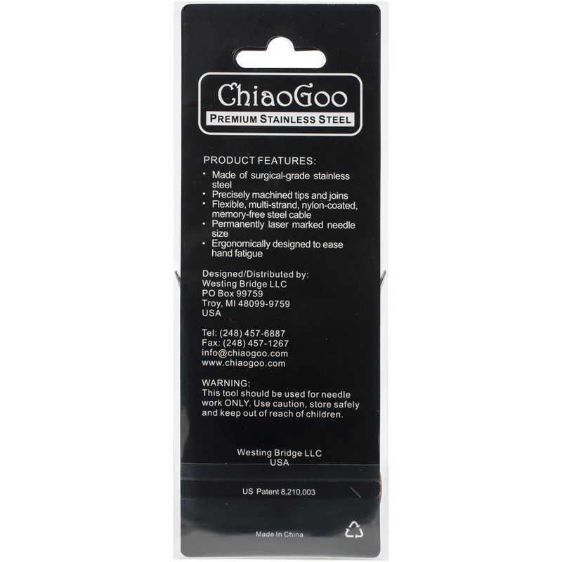 ChiaoGoo Red Lace Stainless Circular Knitting Needles 16"  -Size 3/3.25mm