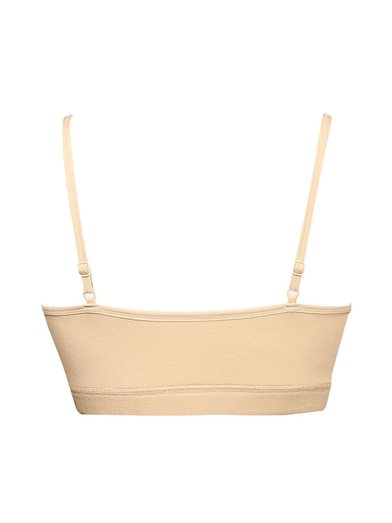 Sillysally Kids Solid Beige Bra (Pack Of 3)