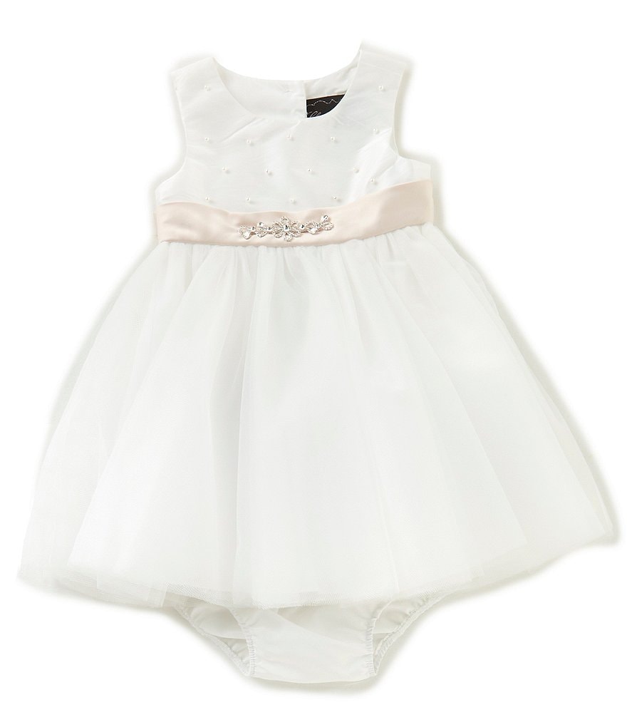 Chantilly Place Baby Girls 12-24 Months Pearl Bodice Tulle Dress