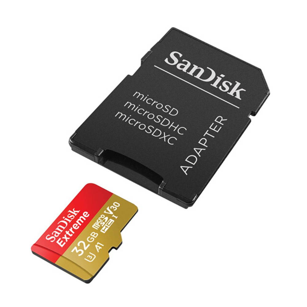 Genuine Original SanDisk Extreme MicroSD Card SQXNE 32G/128GB/256GB 100M A1 TF Card U3 C10 A1 V30 4K Memory Card Super Fast Speed 100MB/s Read 60MB/s Write