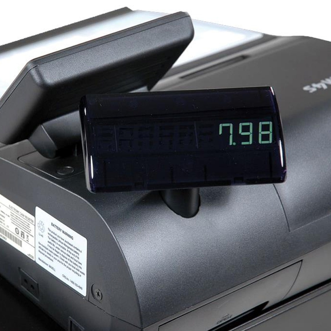 Sam4s ER-940 Multi-Use Electronic Cash Register, Flat-Key Flat, Spill-Resistant Keyboard, Receipt and Journal Printers, for Food Service