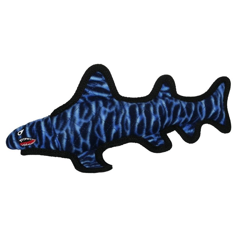 Tuffy's Ballistic Shark Pet Toy - Blue - M/L