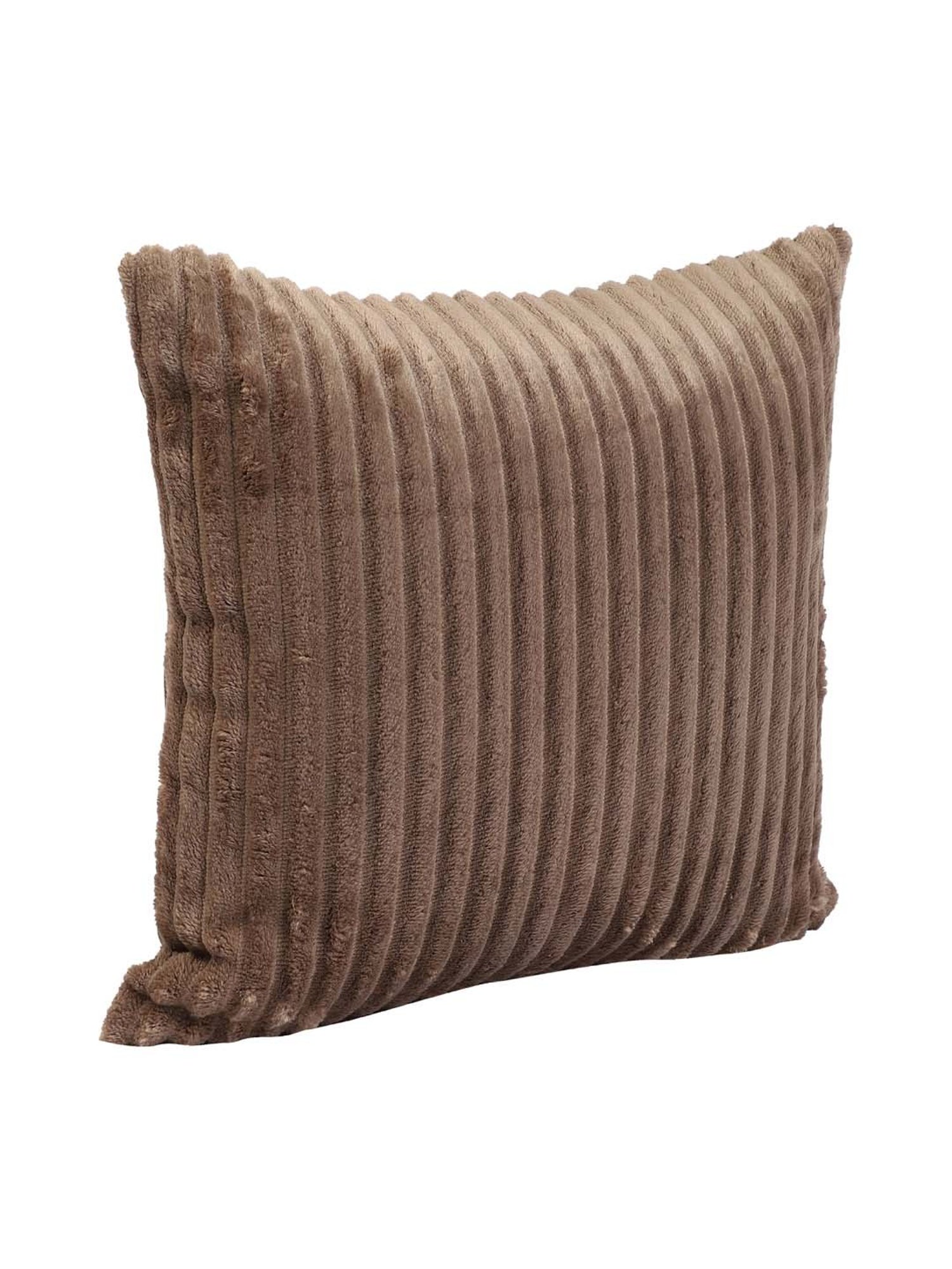 MFD HOME Furnishing Brown Velvet Cushion Cover - Set of 1