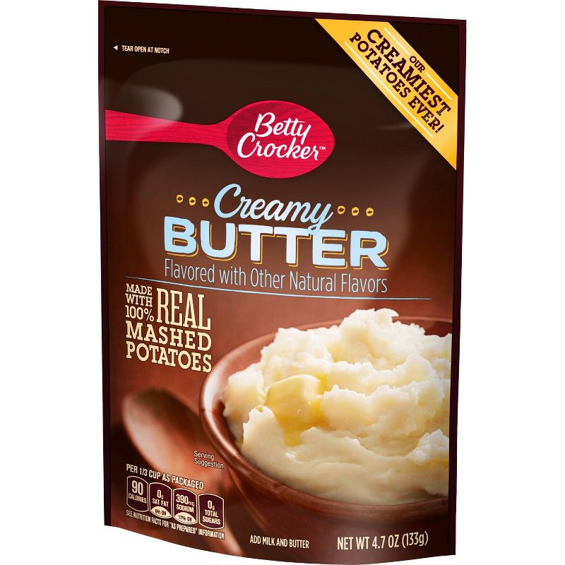 Betty Crocker Mashed Potato Homestyle Creamy Butter Pouch 4.7oz