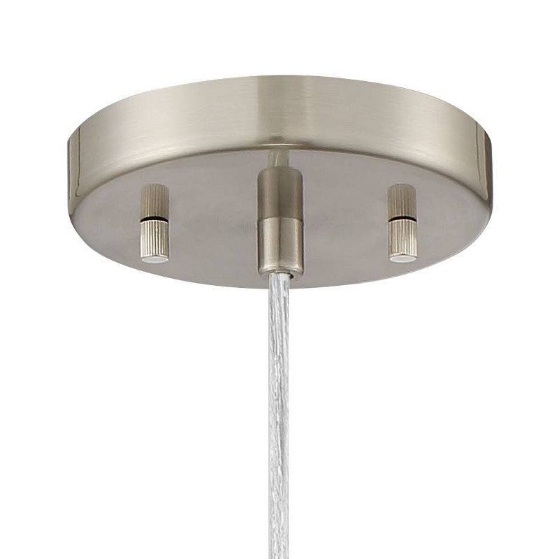 Regency Hill Safi 11 3/4" Wide Brushed Nickel Moroccan Mini Pendant