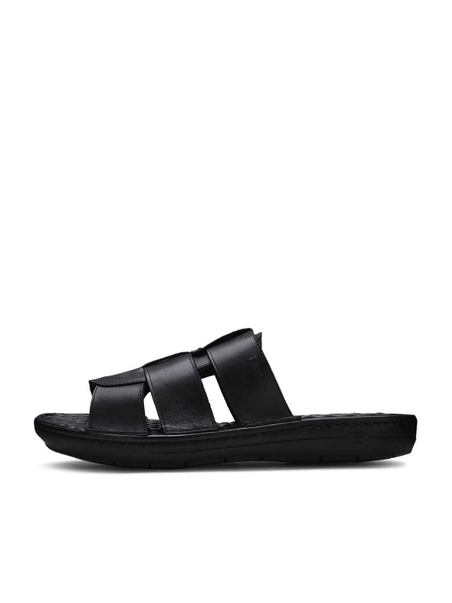 EZOK Men's Black Casual Sandals