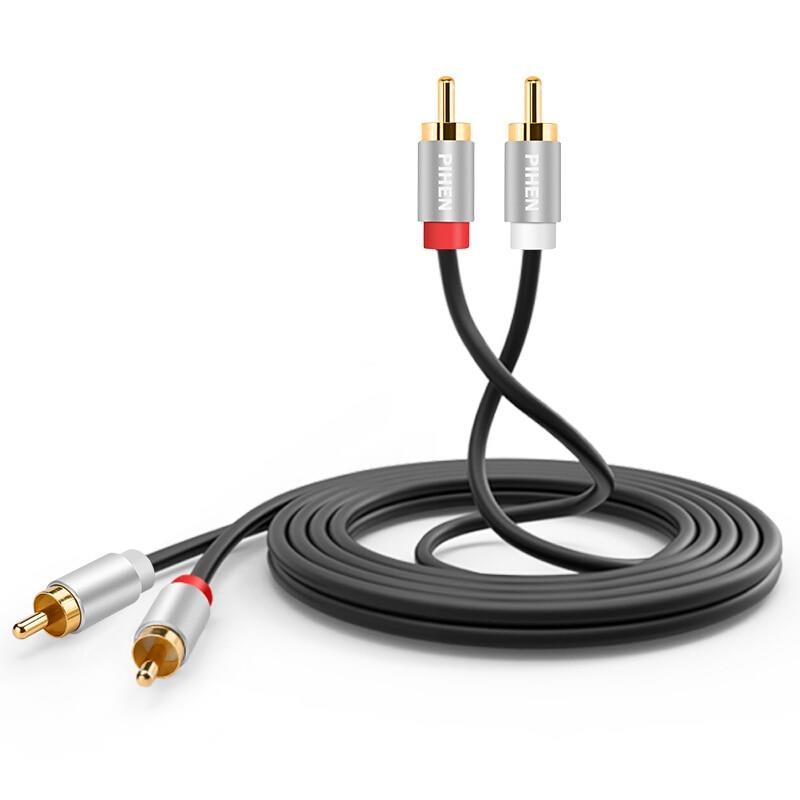 Pihen RCA Cable Male to Male Double RCA Red and white audio adapter cable Left and Right channel for Sound Box TV Amplifier DVD