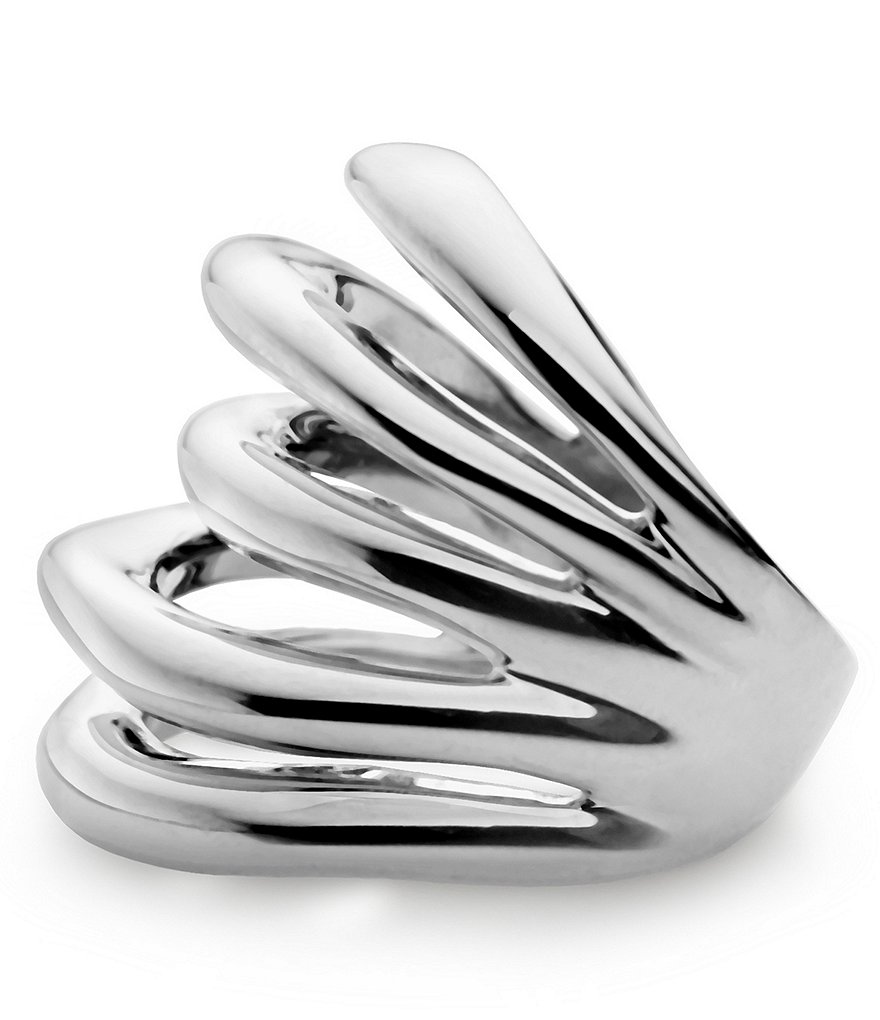 Nambe Multi Band Layered Ring